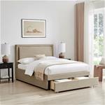 Limelight Beds Ursa Bed Frame / Taupe Velvet